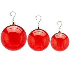 Palla Vetro Rosso Vortex | Palline di Natale in vetro soffiato EDG - CONFIG0399