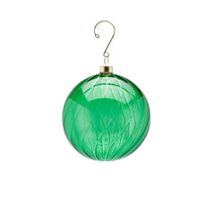 Palla Vetro Verde Vortex &Oslash;8 | Palline di Natale in vetro soffiato EDG - 686057,70