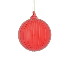 Palla Vetro Meridiane D10 : Palline di Natale in vetro rosso - 678172