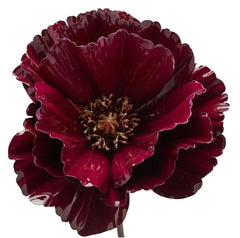 Papavero Glossy Ramo – 3 Colori Assortiti – H.70 cm – EDG Enzo De Gasperi