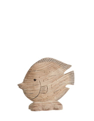 Pesce L - pesci di legno: sculture in legno J Line - 82123