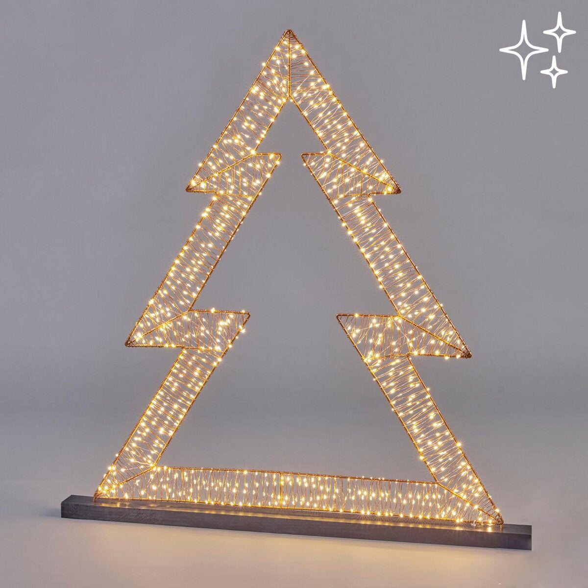 Pino Microled Flat con Base H90 X 760 LED | Decori luminosi natalizi da appoggio EDG - 685797,12