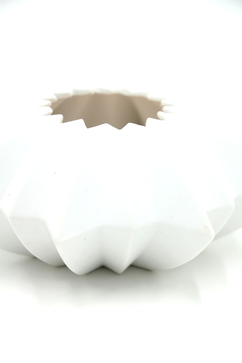 Porta Tealight Stella in Ceramica Bianca - 4990119