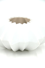 Porta Tealight Stella in Ceramica Bianca - 4990119