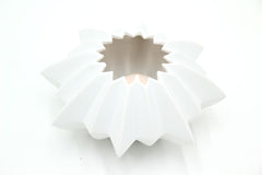 Porta Tealight Stella in Ceramica Bianca - 4990119
