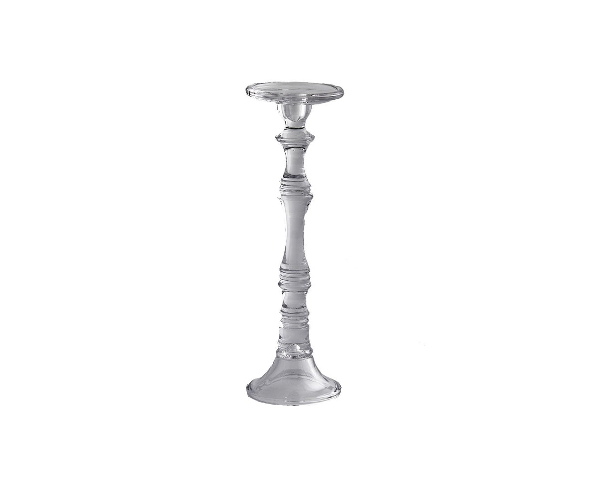 Candeliere Eos H42: candelabri in vetro trasparente EDG - 102608
