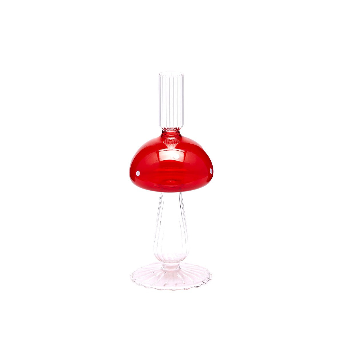 Portacandela Fungo H23 D9,5 in Vetro EDG - Enzo De Gasperi - 4400160A140