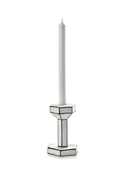 Portacandela in Porcellana Bianco/Nero H15,5 cm – Collezione Carte Blanche - Annebet Philips Per Serax