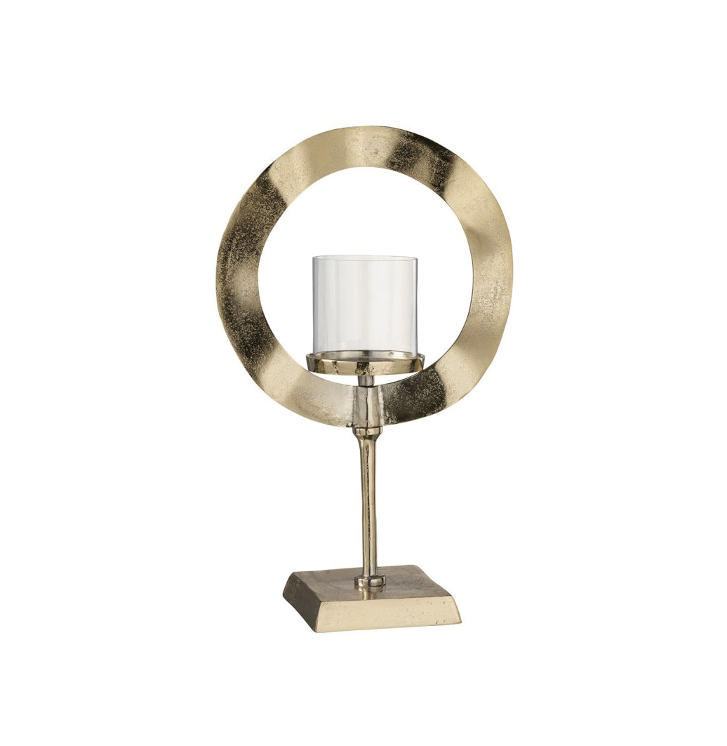 Portacandela Cerchio Oro H30  - 96715