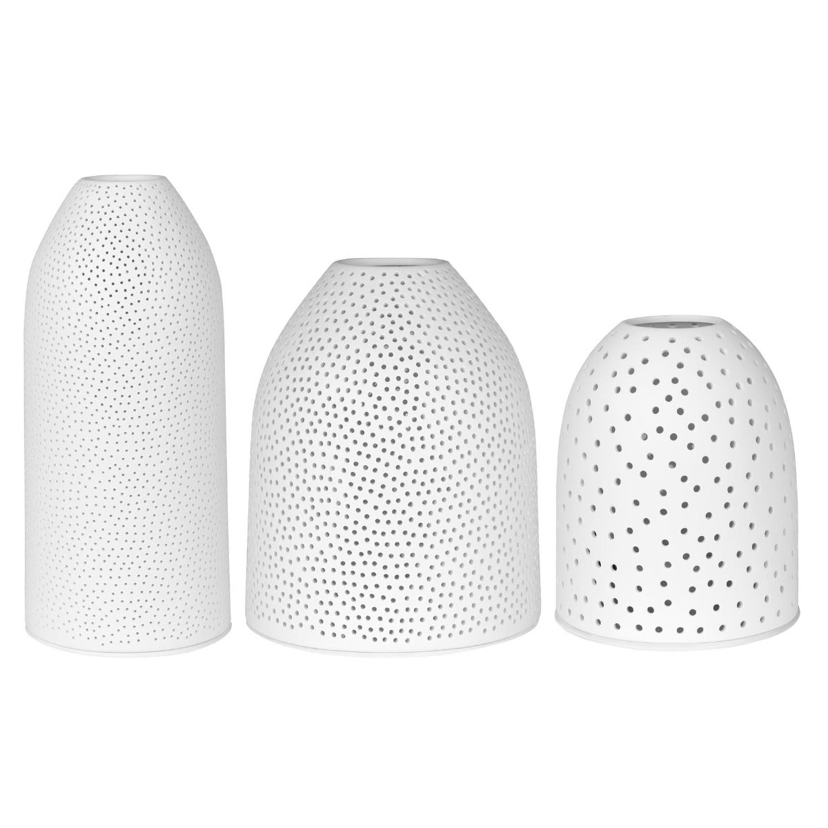 Portacandela Cielo Stellato | Portacandela in ceramica Bianca - CONFIG0414
