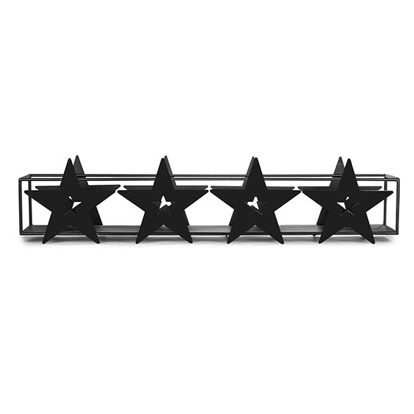 Portacandele Stella in metallo nero - 1224714