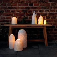 Portacandela Cielo Stellato | Portacandela in ceramica Bianca - CONFIG0414