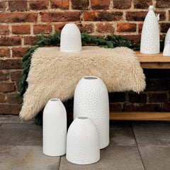 Portacandela Cielo Stellato | Portacandela in ceramica Bianca - CONFIG0414