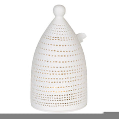Angelo Porta Tealight in Ceramica Satinata Bianca H20,5 Cm - 4990762