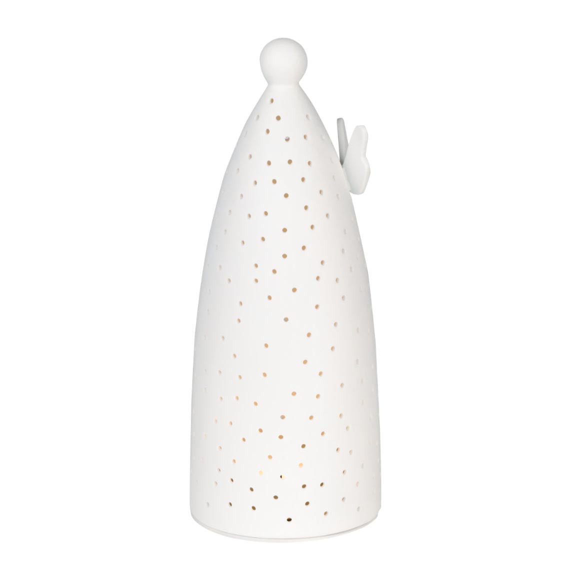 Angelo Porta Tealight in Ceramica Satinata Bianca H27,5 Cm - 4990763
