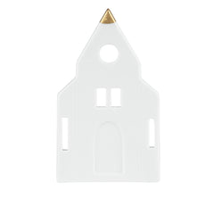 Porta Tealight a forma di Chiesa in ceramica - 4990441
