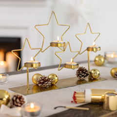 Centrotavola Portatealight Stella Oro - 1237378