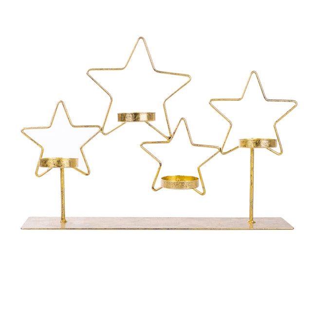 Centrotavola Portatealight Stella Oro - 1237378