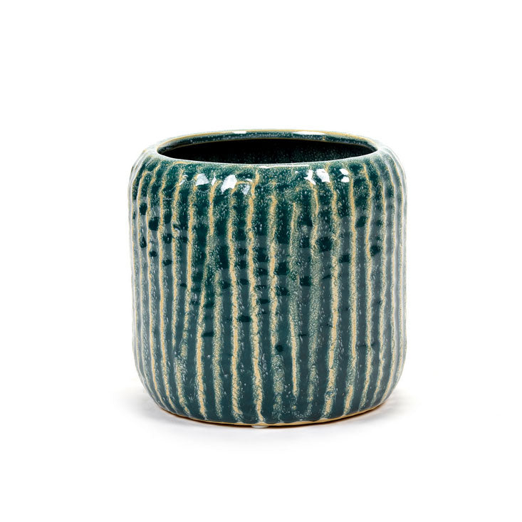 Vaso Blu Sixties H14,5 X D15 | Vasi in Ceramica Design Serax - B4219008