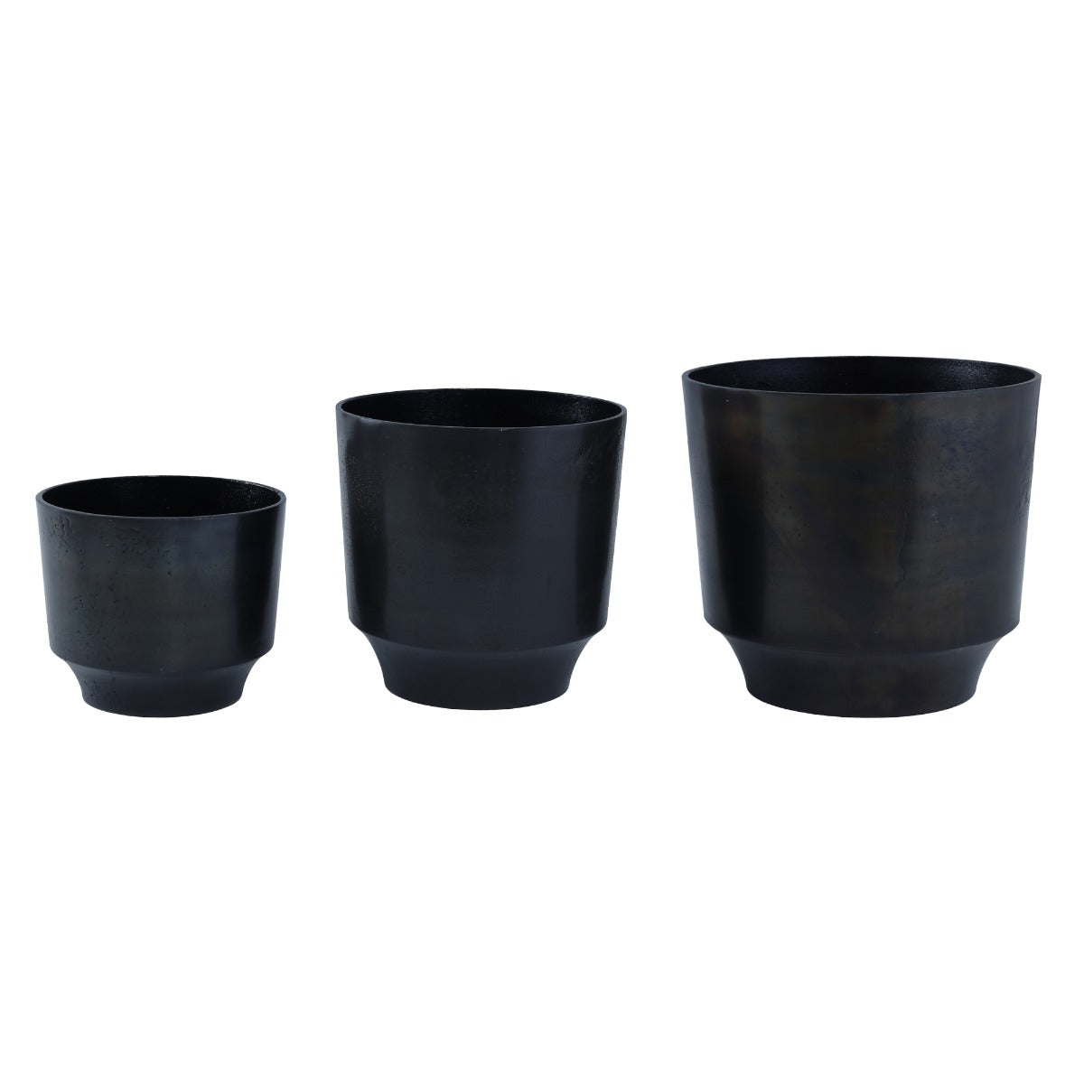 Carb - Portavaso in alluminio nero  - CONFIG0308