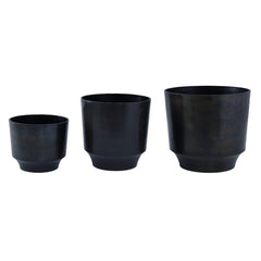 Carb - Portavaso in alluminio nero  - CONFIG0308