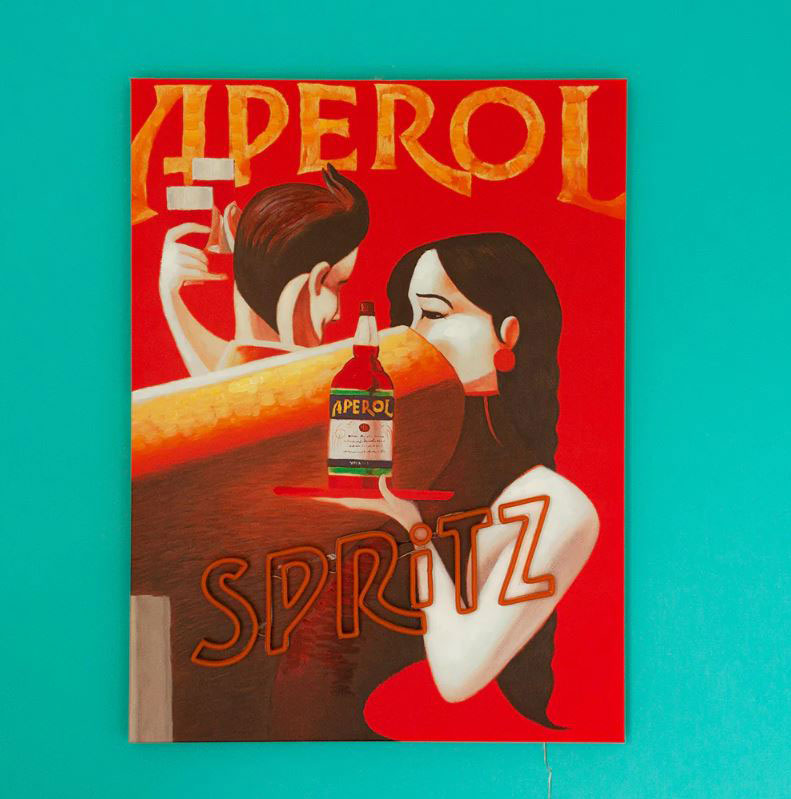 Tela Con Neon Cocktail Spritz - DK-PAINT-S-SPRITZ
