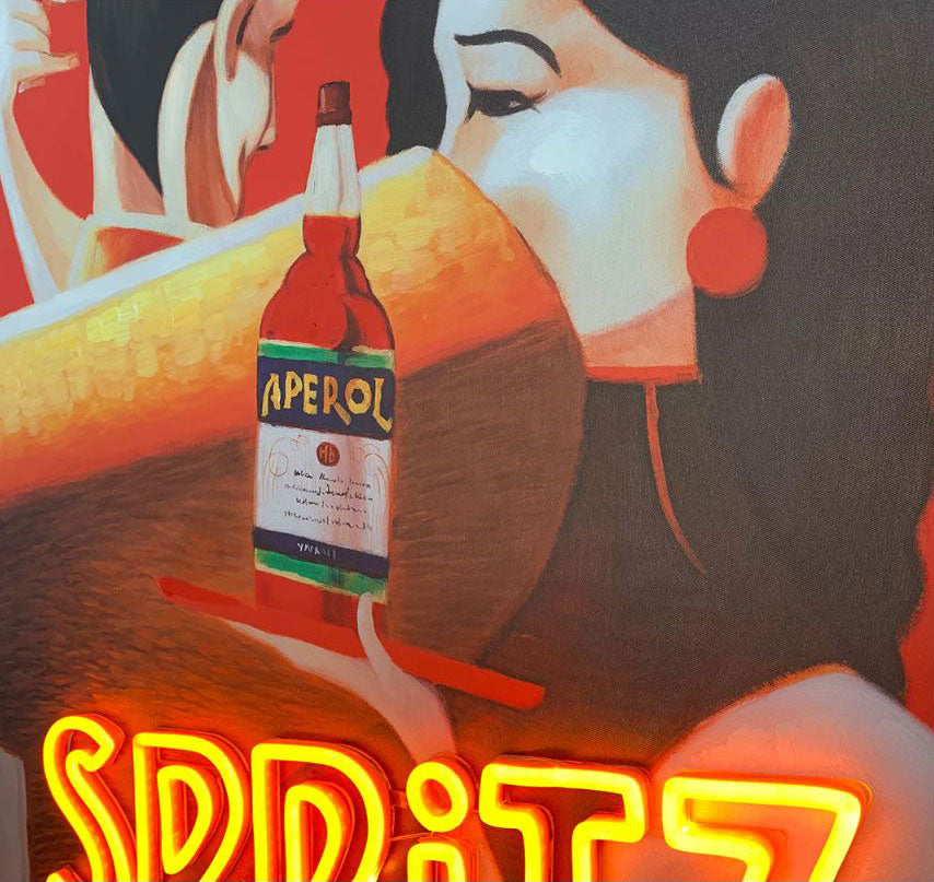 Tela Con Neon Cocktail Spritz - DK-PAINT-S-SPRITZ