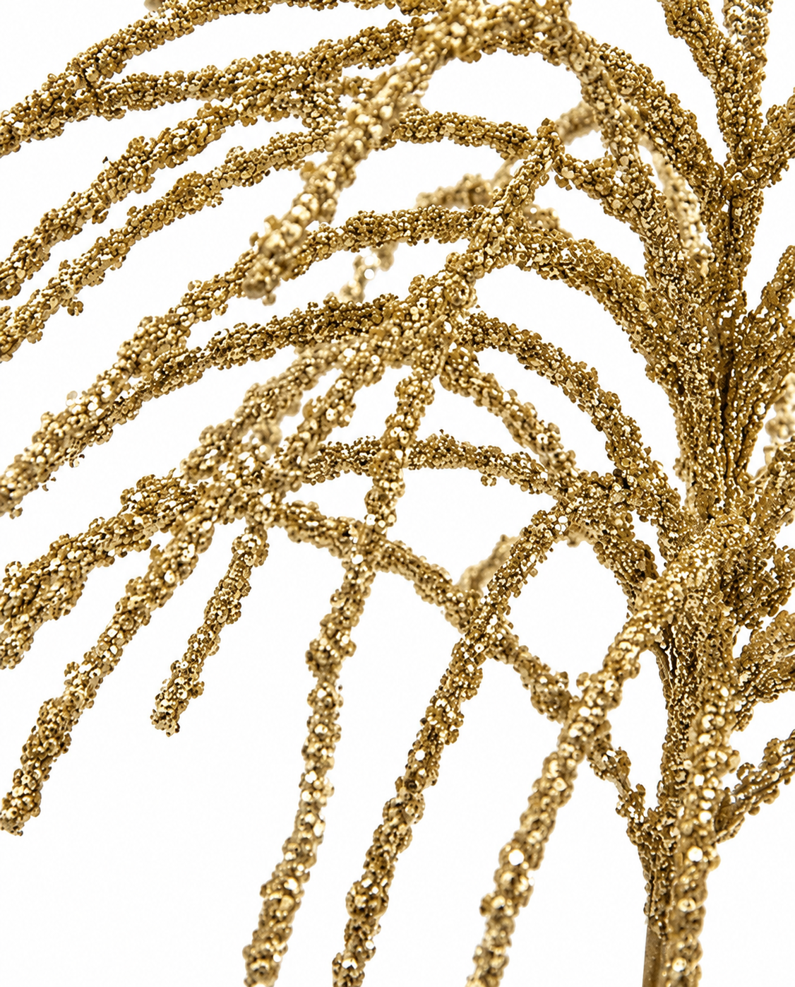Ramo Artificiale Spiga Glitter Oro EDG Enzo De Gasperi H 60 cm dettaglio