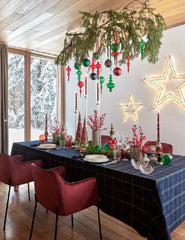 Ramo artificiale di Ilex H58 | Rami natalizi decorativi - 680380