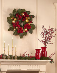 Ilex Ramo H77| Rami natalizi decorativi con bacche rosse - 2500035A400