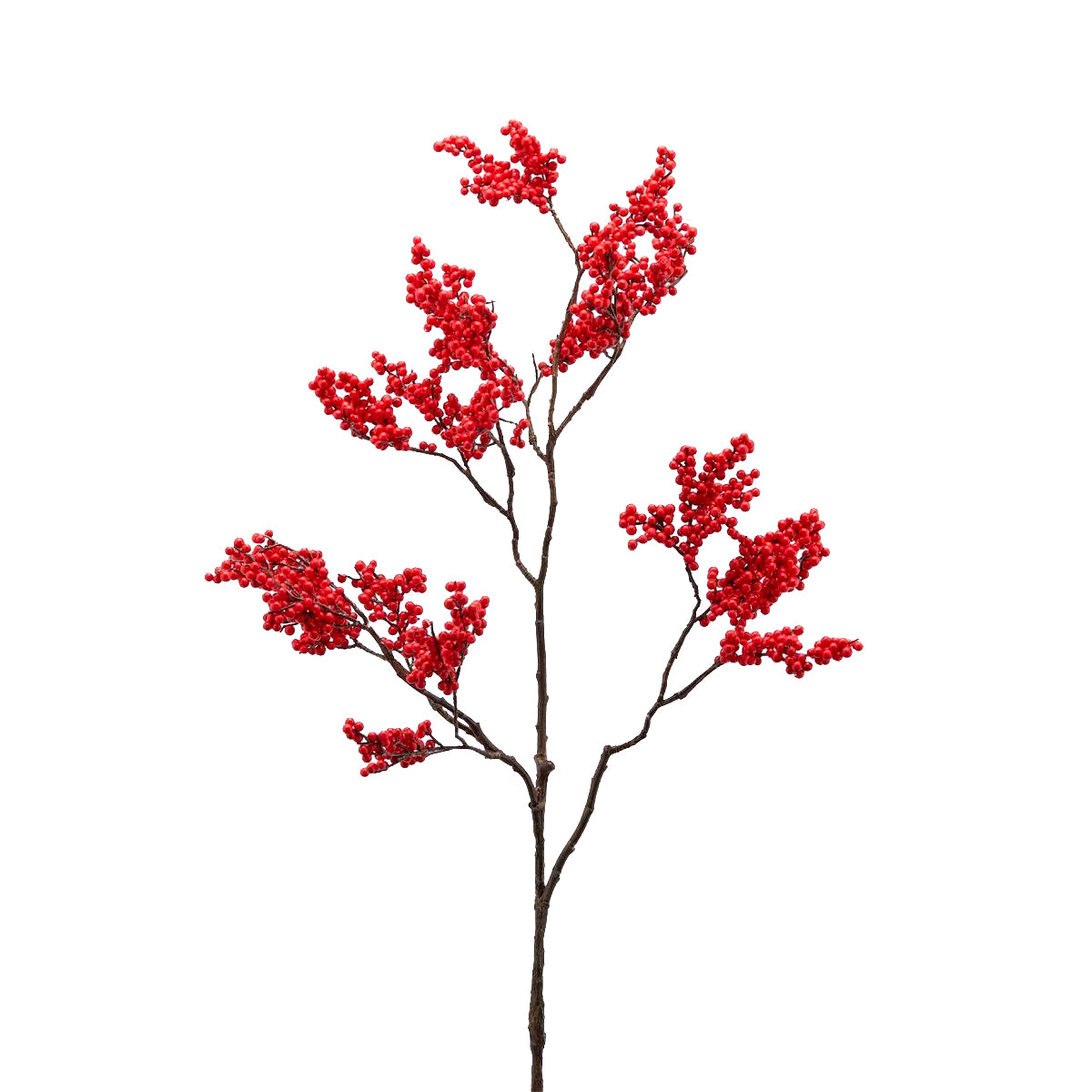 Ramo artificiale di Ilex H85 | Rami natalizi decorativi con bacche - 686056