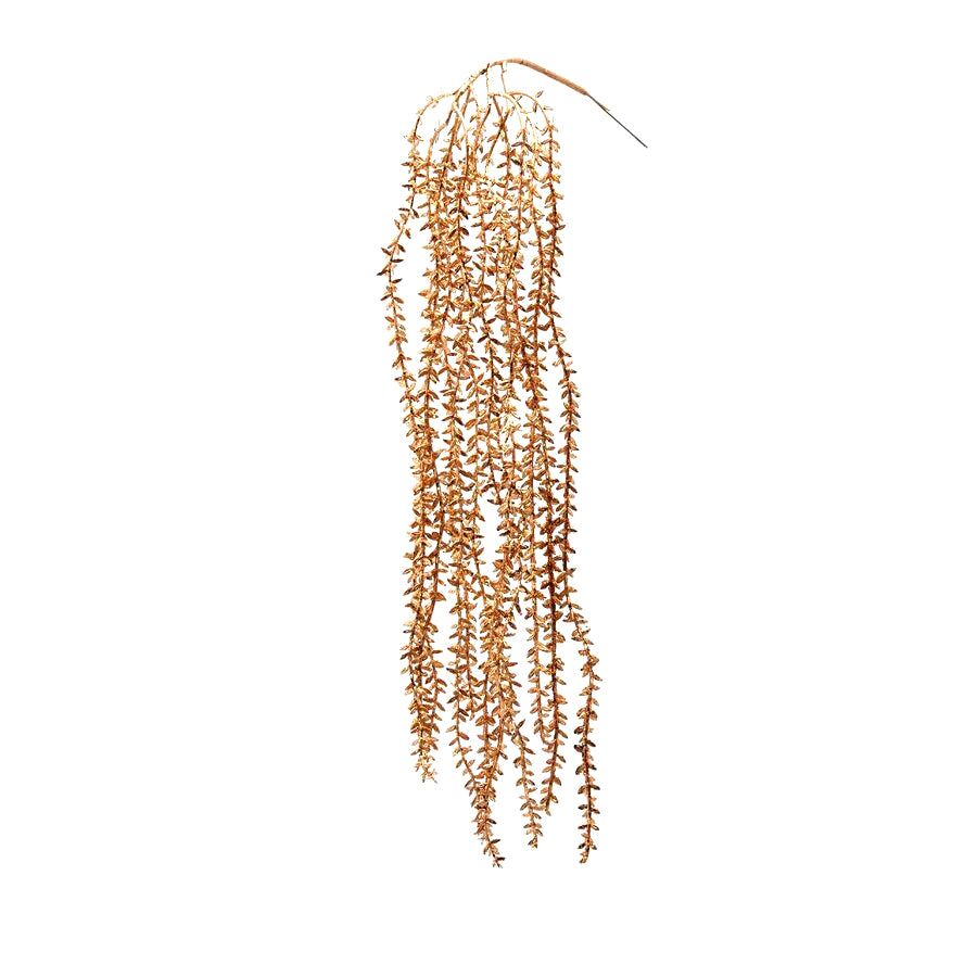 Ramo Cadente Olis Glitterato oro H60 | Rami decorati natalizi - 233044
