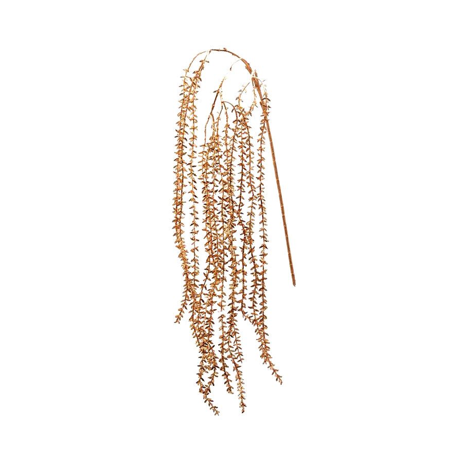 Ramo Cadente Olis Glitterato oro H90 | Rami decorativi natalizi - 233043