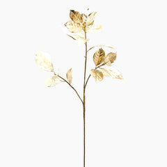 Ramo Artificiale di Magnolia Colore Oro H100 | Rami decorativi natalizi - 232954