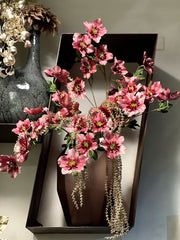 Ramo di Elleboro artificiale con 9 Fiori H100 | Fiori artificiali di qualit&agrave; - 216131