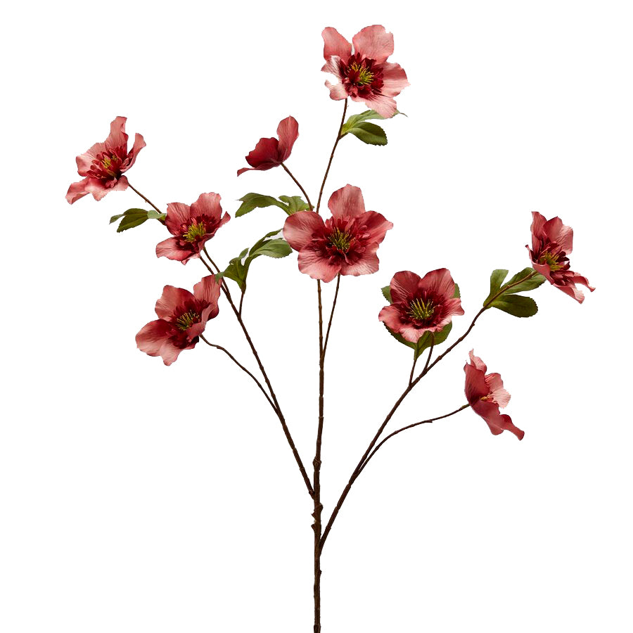 Ramo di Elleboro artificiale con 9 Fiori H100 | Fiori artificiali di qualit&agrave; - 216131