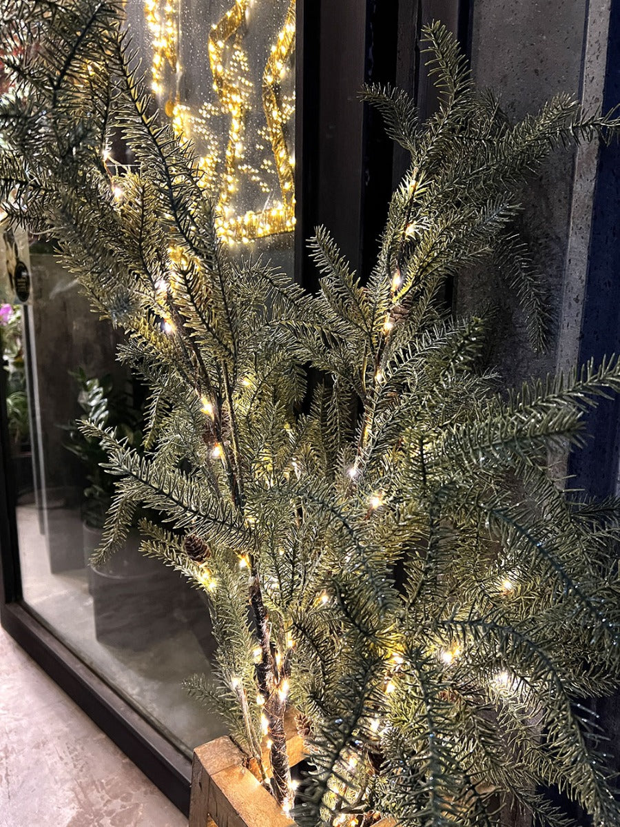 Ramo Pino con LED H115 | Rami Decorativi Natalizi - 1NV2455