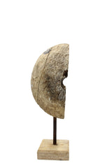 Exclusive wood sandblasted wheel statue - 689115