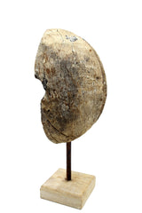 Exclusive wood sandblasted wheel statue - 689115