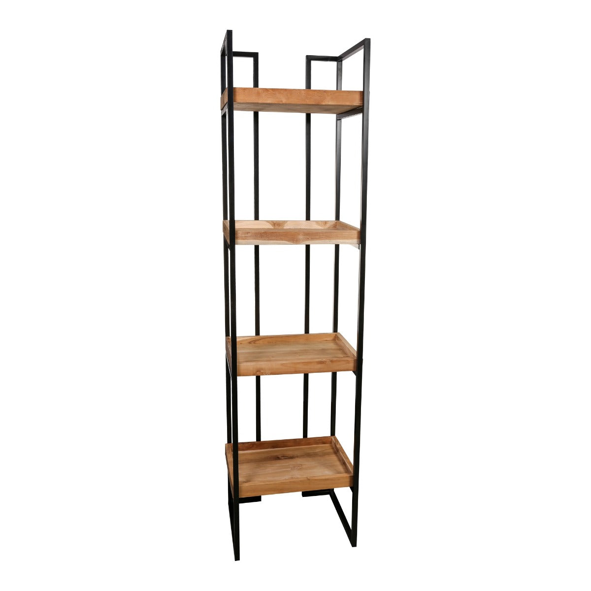 Maia: Scaffale Industriale in Legno e Metallo nero - 681421