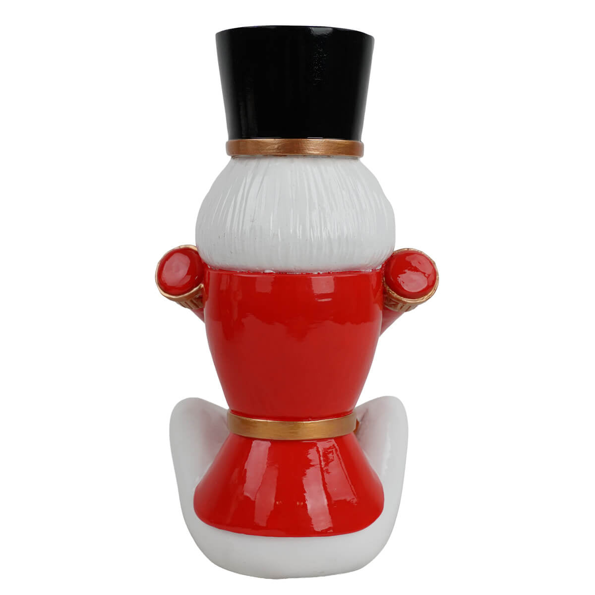 Retro schiaccianoci natalizio rosso Non Parlo in resina H19 cm