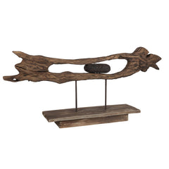 Scultura astratta decorativa in legno di salice - 96203