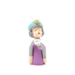 Scultura Mezzo Busto Donna con Tazzina di Caff&egrave; - YCY-Z018