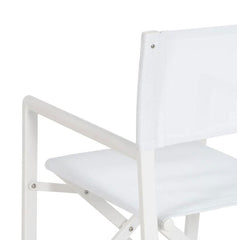 Sedia da Regista in Alluminio Bianco L56 X P53 X H84 CM - 610327
