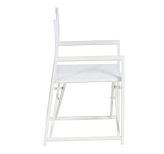 Sedia da Regista in Alluminio Bianco L56 X P53 X H84 CM - 610327