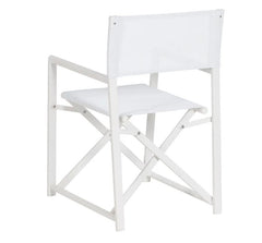 Sedia da Regista in Alluminio Bianco L56 X P53 X H84 CM - 610327