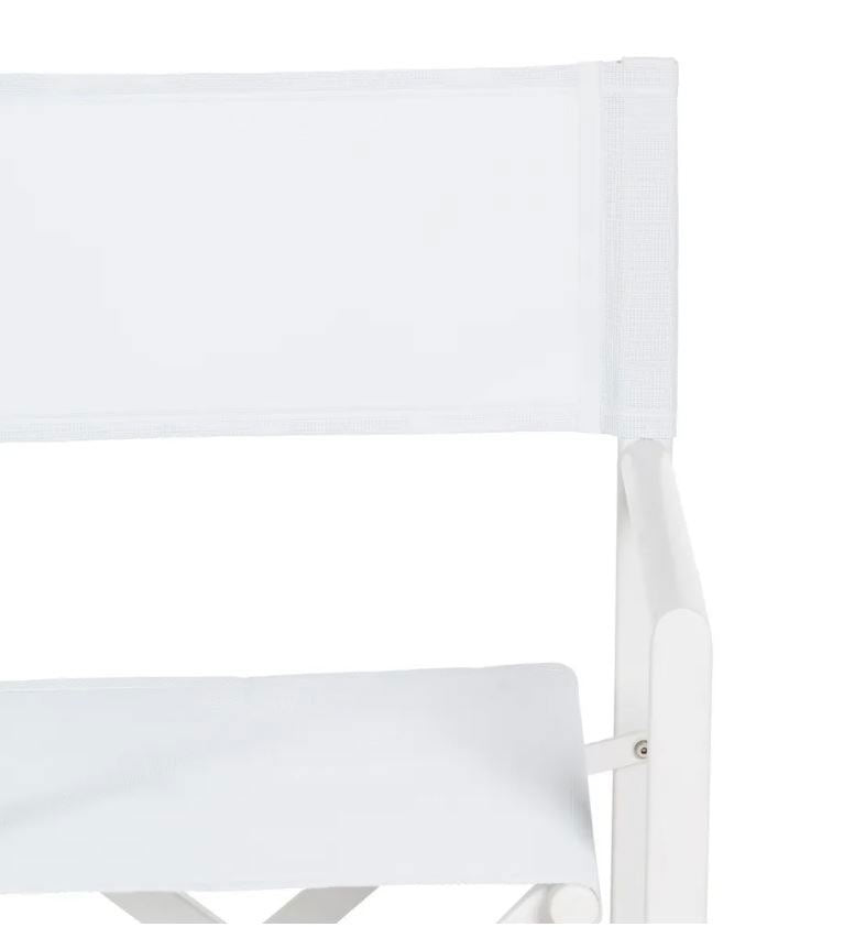 Sedia da Regista in Alluminio Bianco L56 X P53 X H84 CM - 610327