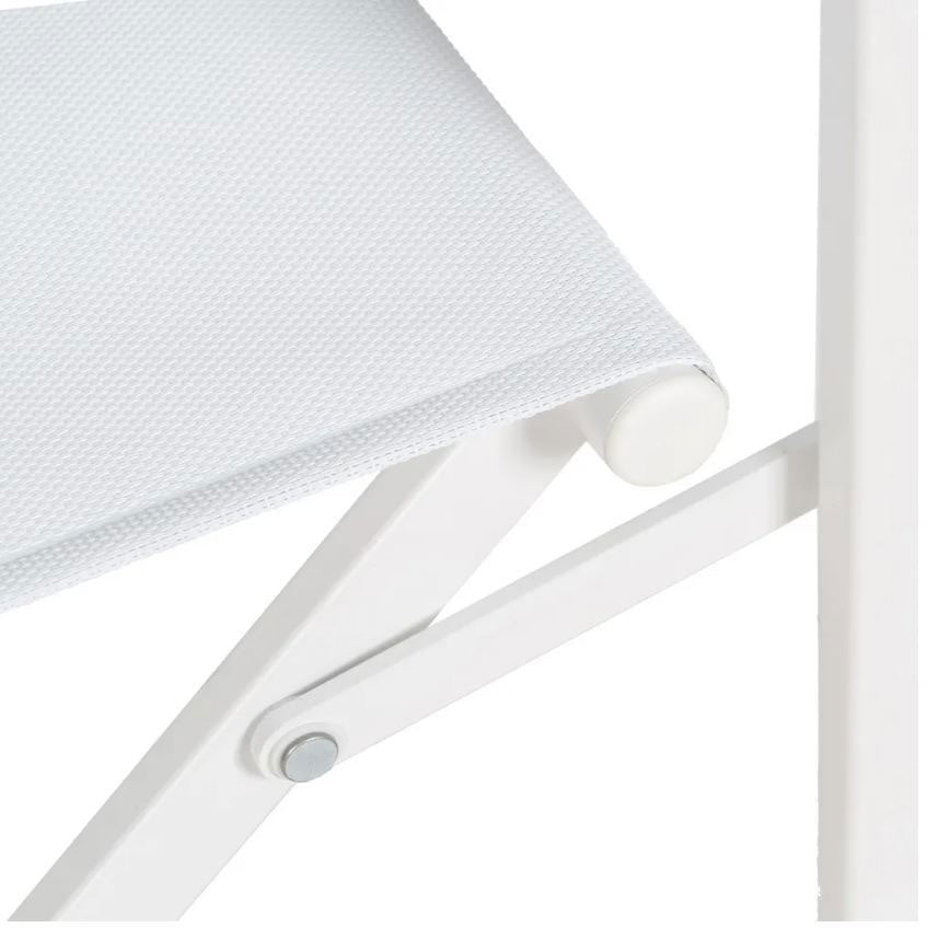 Sedia da Regista in Alluminio Bianco L56 X P53 X H84 CM - 610327
