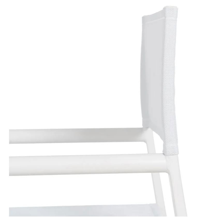 Sedia da Regista in Alluminio Bianco L56 X P53 X H84 CM - 610327