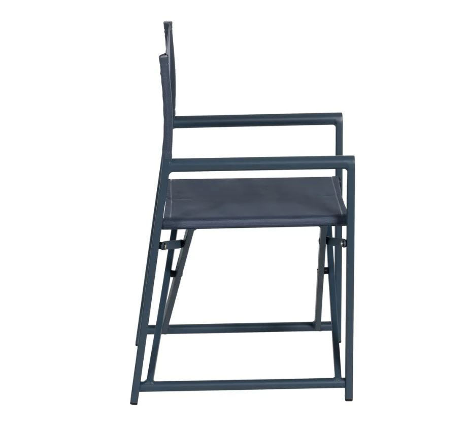 Sedia da Regista in Alluminio Blu L56 X P53 X H84 CM - 610330
